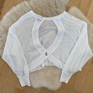 Free People Movement, my time layer, white NWT